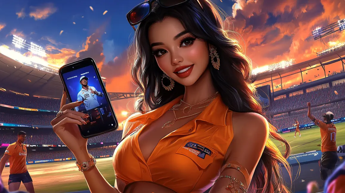 Your All-Access Pass to Soccer Betting | UUBD. A woman in a stadium holds up her phone showing the UUBD app, your all-access pass to live sports betting and instant, in-play wagers on every soccer game.